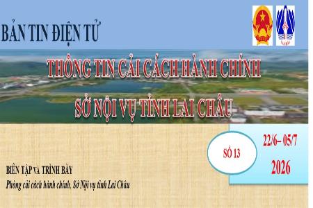 BẢN TIN ĐIỆN TỬ THÔNG TIN CCHC SỐ 13